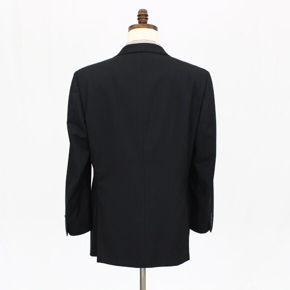 Joseph Abboud 42R Black Solid 2-Button Sport Coat Blazer Jacket G940 - Picture 7 of 11
